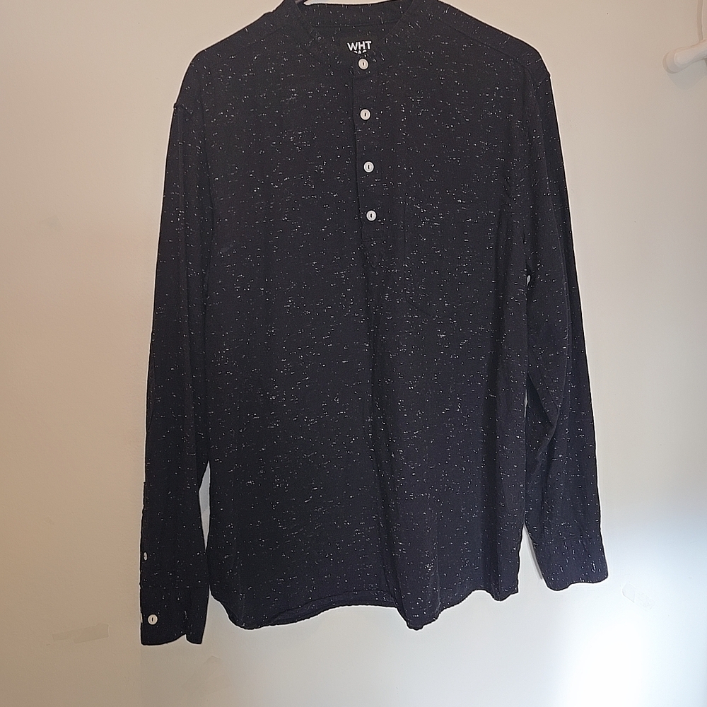 Black Speckled Men's Shirt